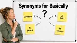 synonyms for basically