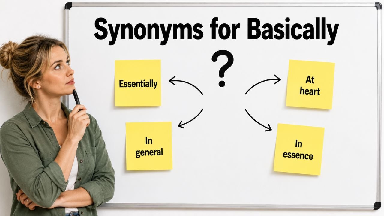 synonyms for basically