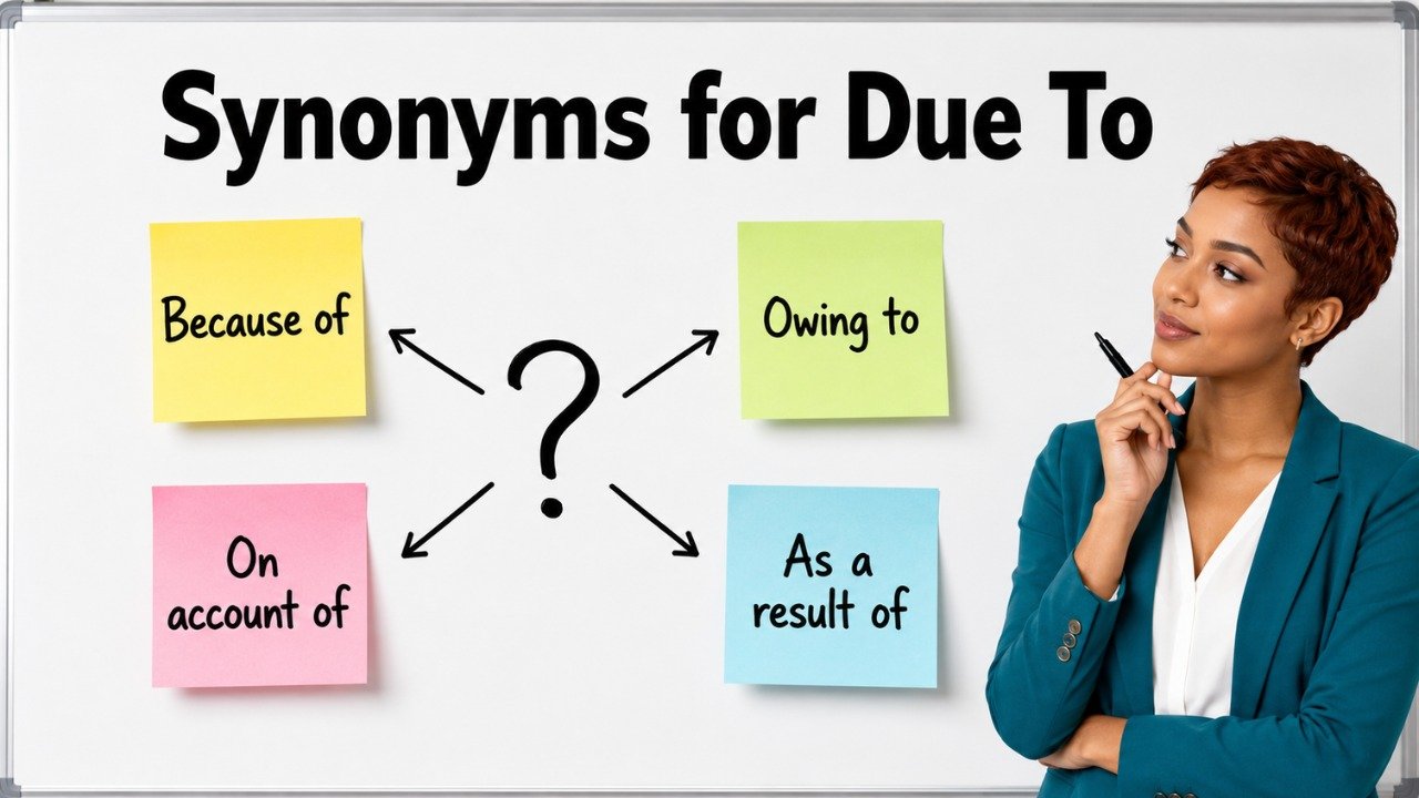 synonyms for due to