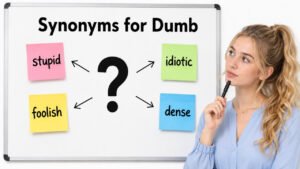 synonyms for dumb