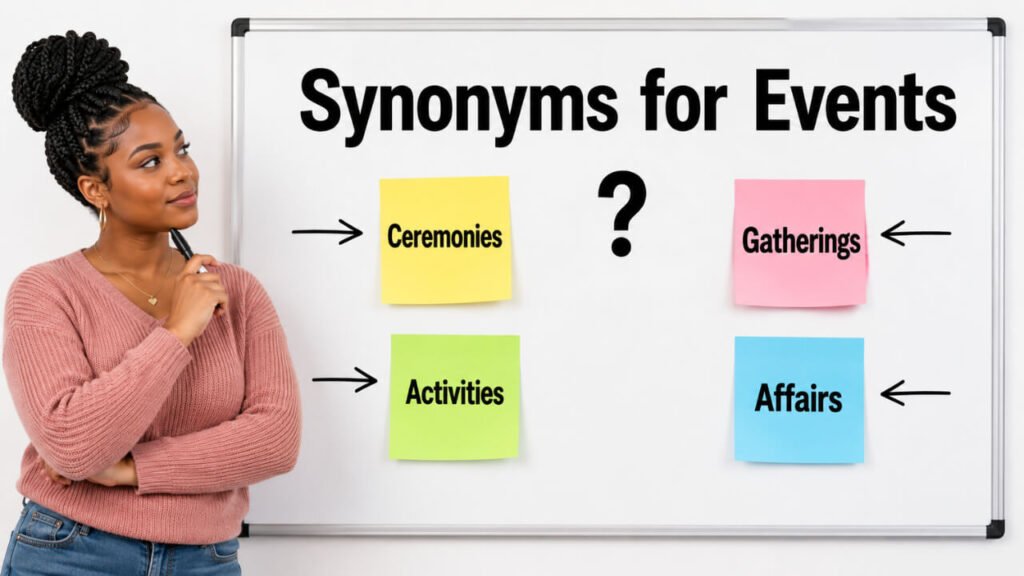 synonyms for events