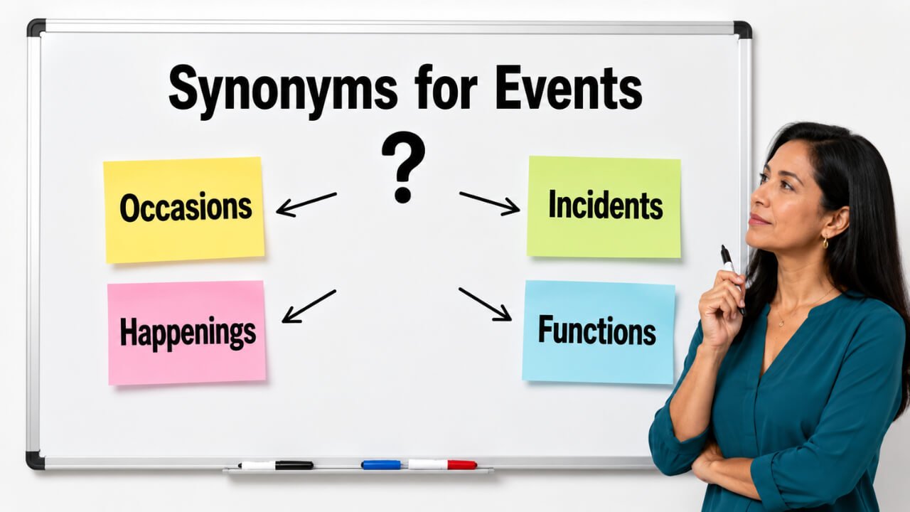 synonyms for events