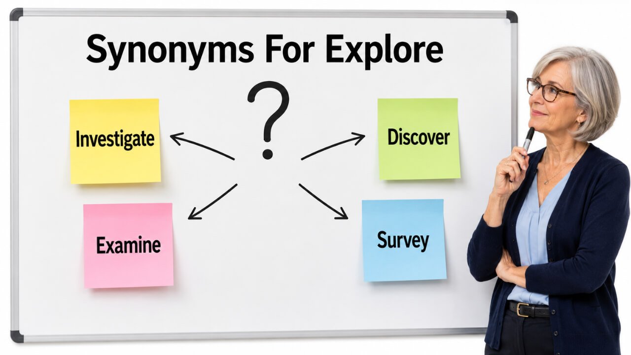 synonyms for explore