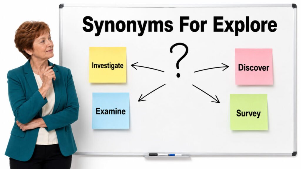 synonyms for explore