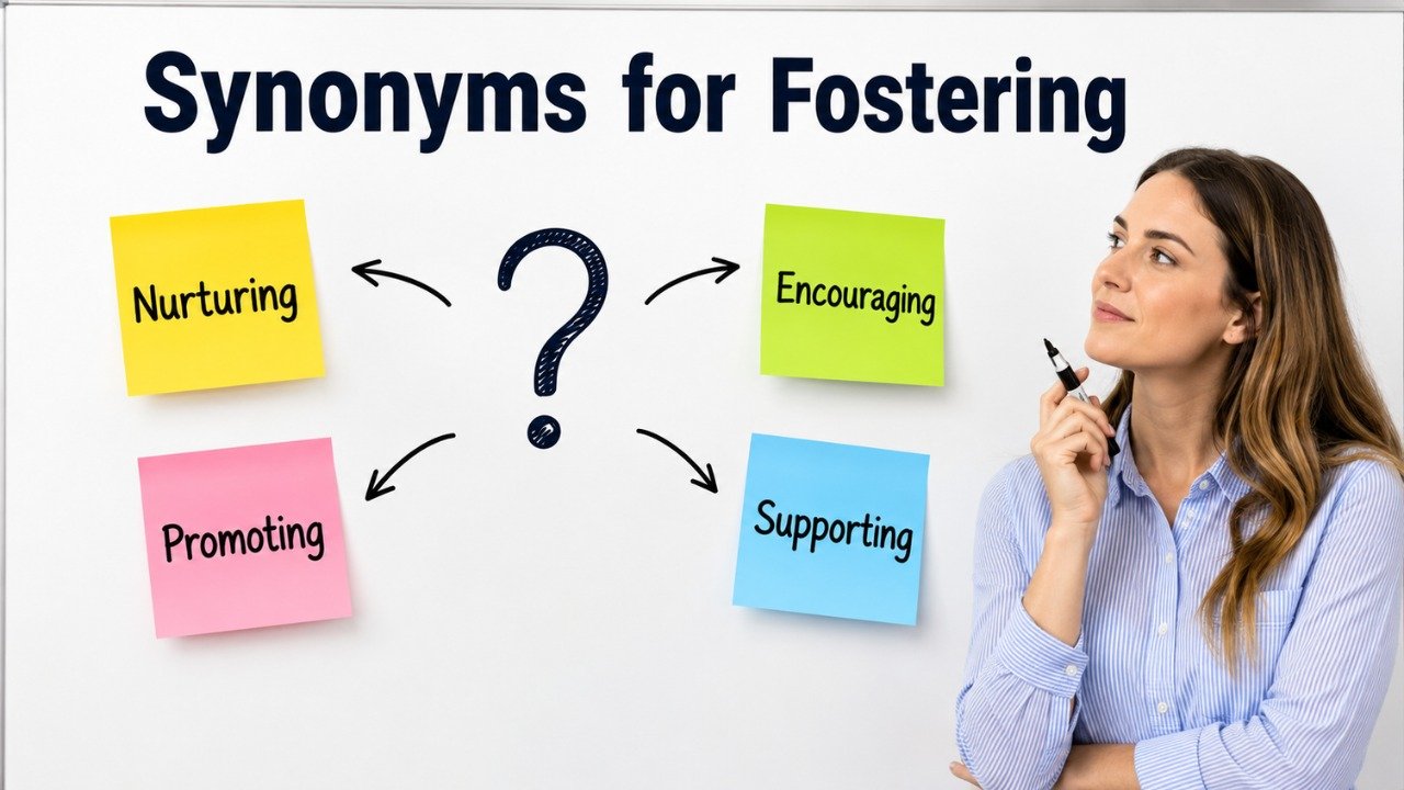 synonyms for fostering