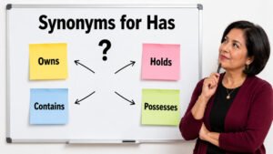 synonyms for has