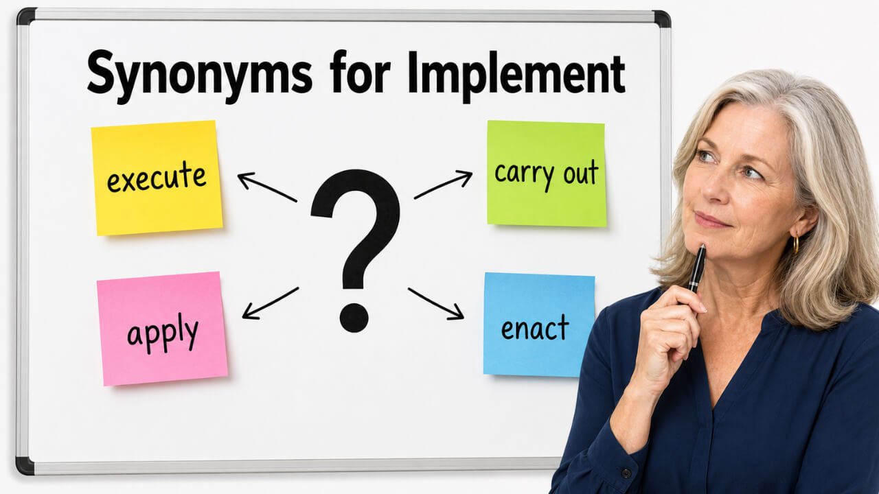 synonyms for implement