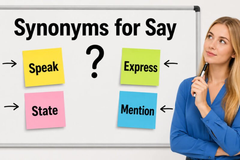 37+ Synonyms For Say: Strong Word Choices & Examples