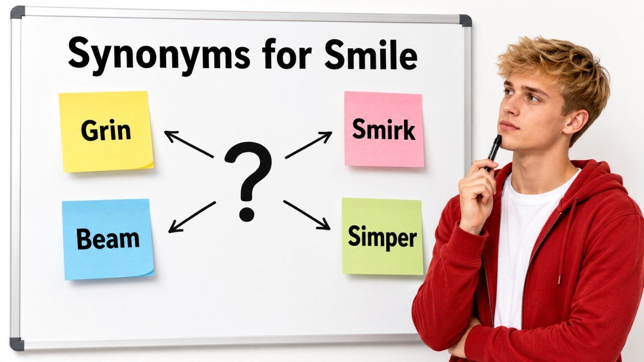 synonyms for smile