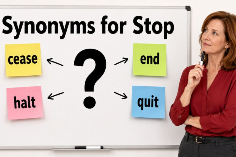 40+ Synonyms for Stop: Meanings, Uses & Word Choices
