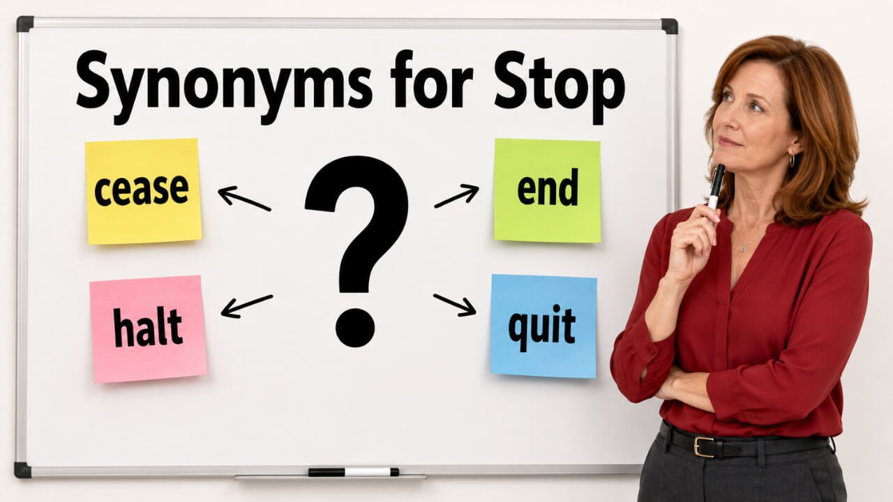 synonyms for stop
