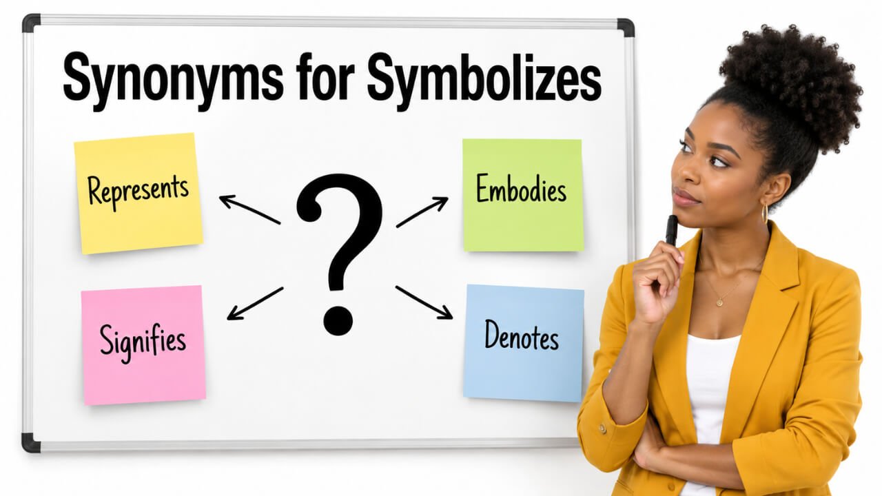 synonyms for symbolizes