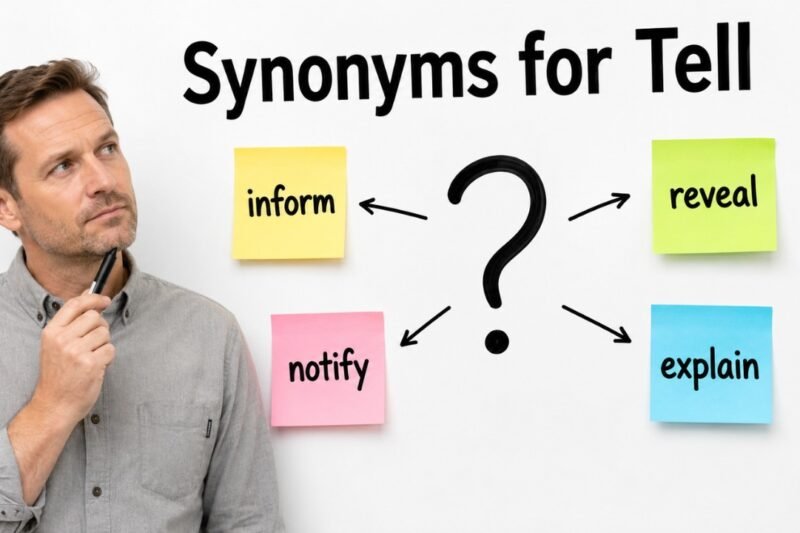 35+ Synonyms for Tell: Usage, Context & Examples