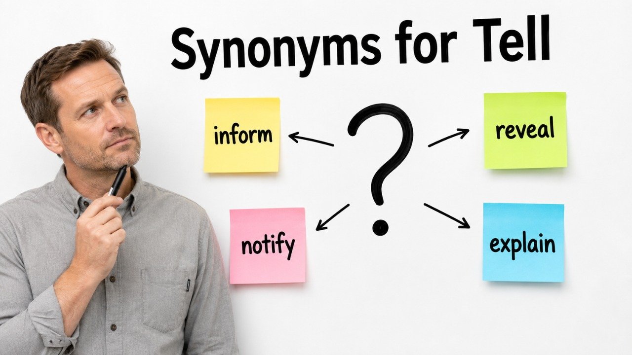 synonyms for tell
