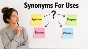 synonyms for uses