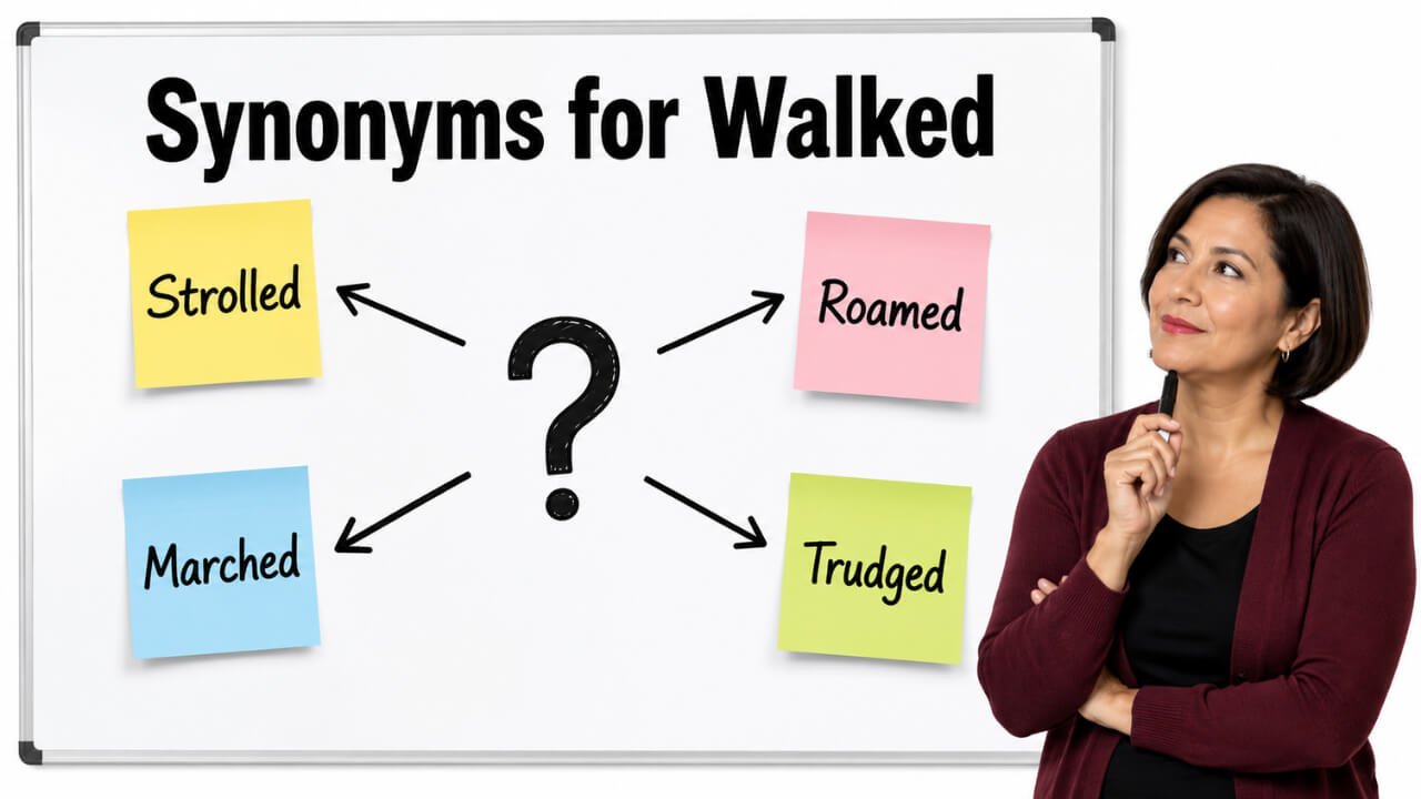 synonyms for walked