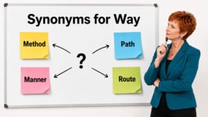 synonyms for way