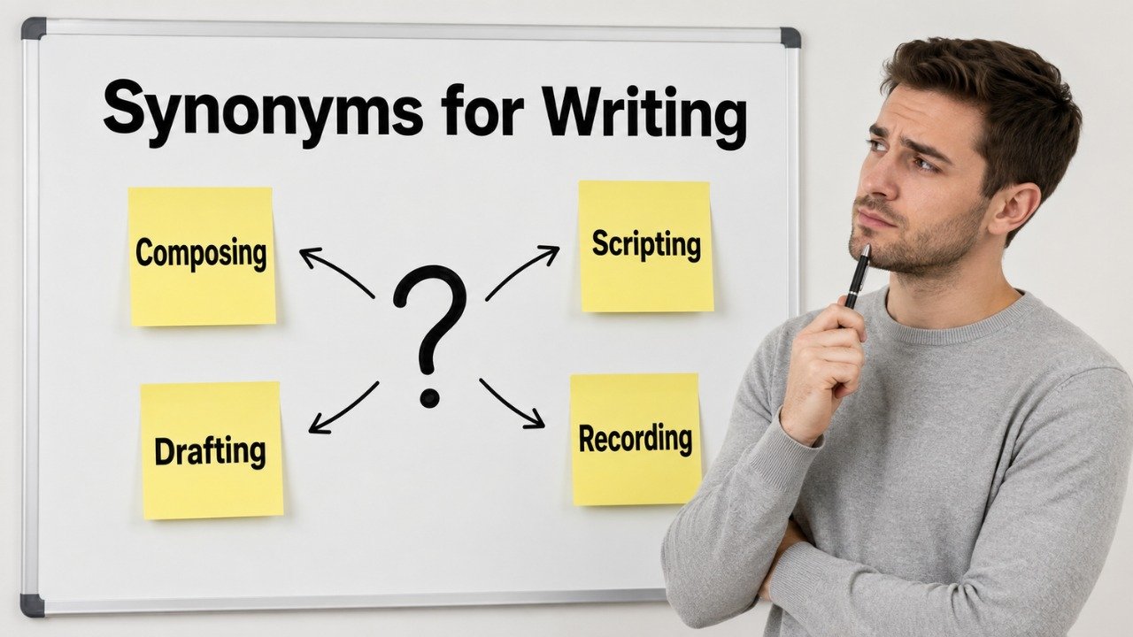synonyms for writing