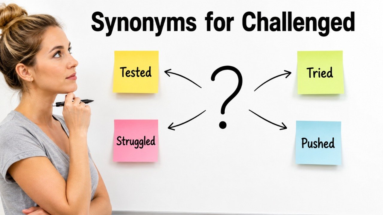 synonyms for challenged