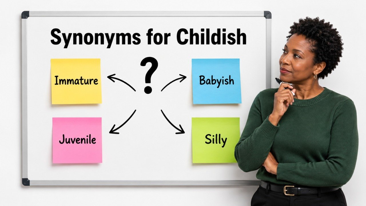 synonyms for childish