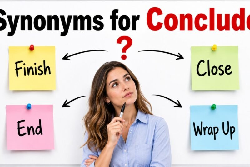 synonyms for conclude