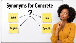 synonyms for concrete