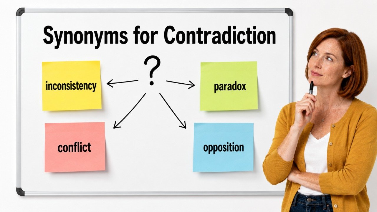 synonyms for contradiction