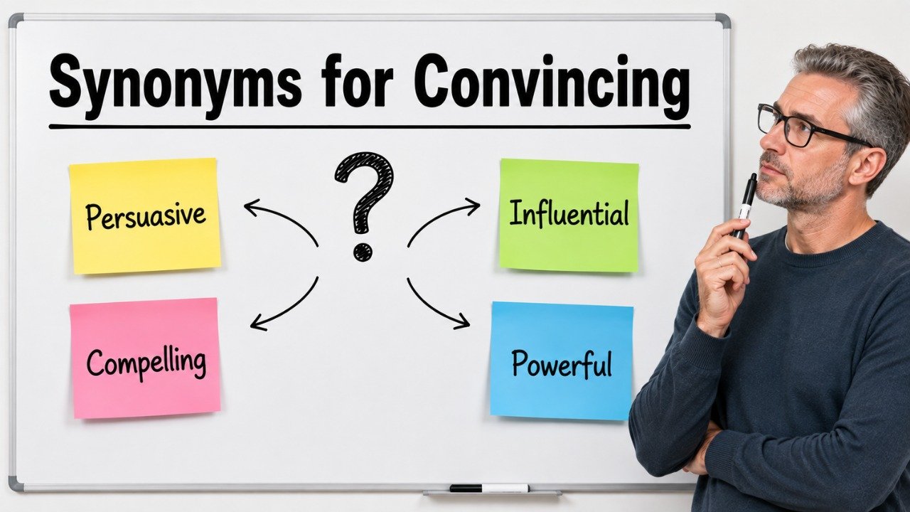 synonyms for convincing