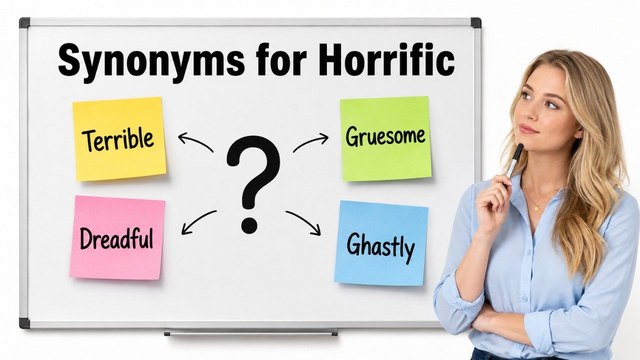 synonyms for horrific