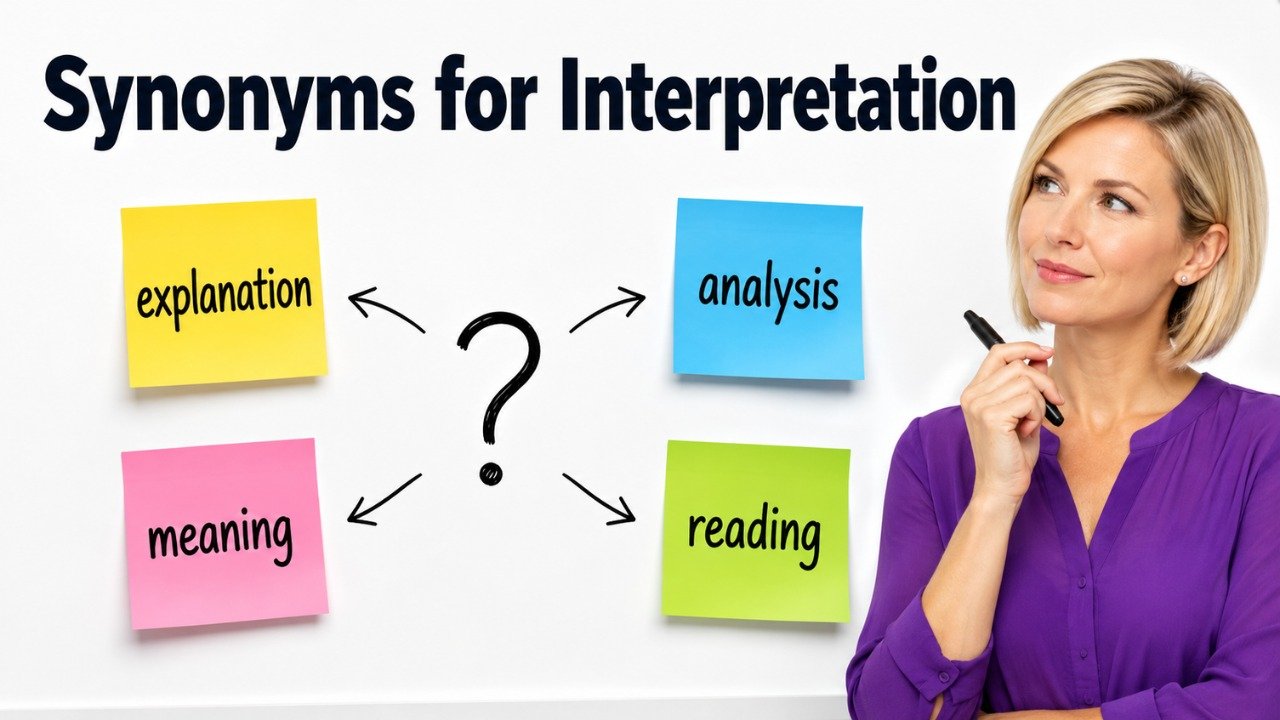 synonyms for interpretation