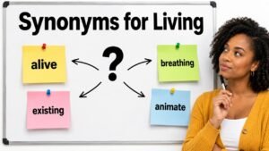 synonyms for living