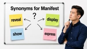 synonyms for manifest