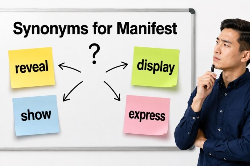 synonyms for manifest