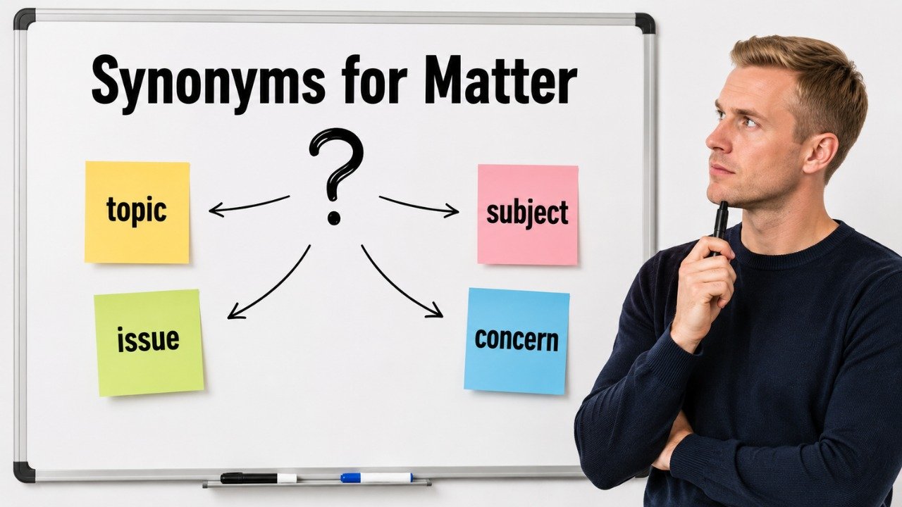 synonyms for matter