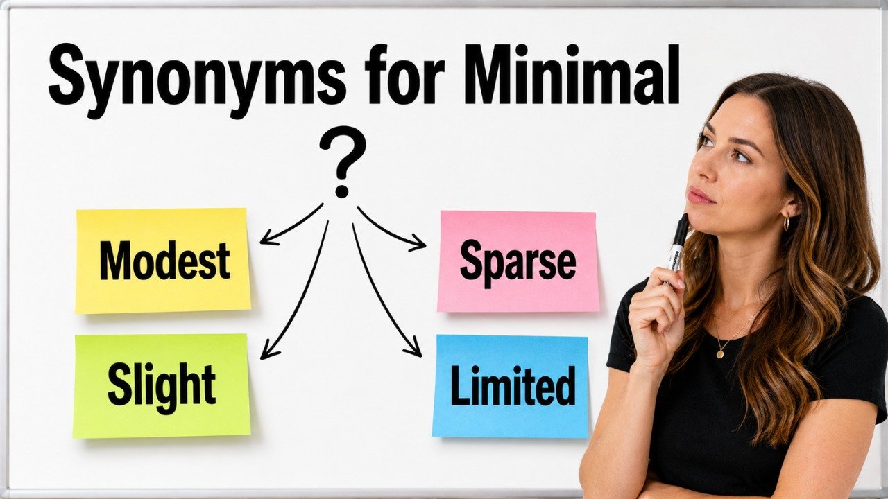 synonyms for minimal