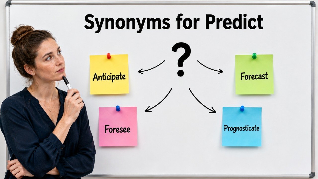 synonyms for predict