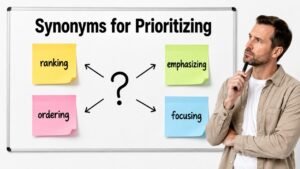 synonyms for prioritizing
