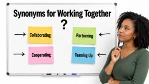 synonyms for working together